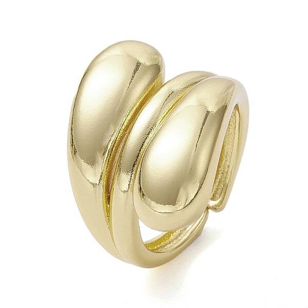Rack Plating Brass Open Cuff Rings