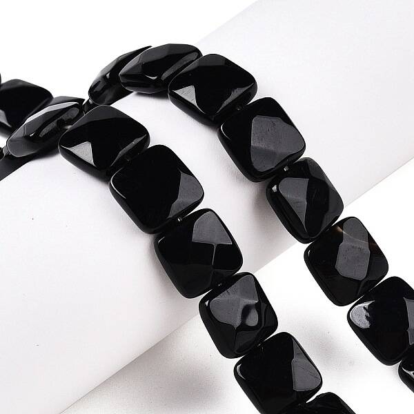 Dyed & Heated Natural Black Agate Beads Strands