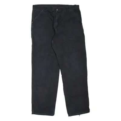 CARHARTT Carpenter Workwear Mens Jeans Black Relaxed Tapered W38 L33
