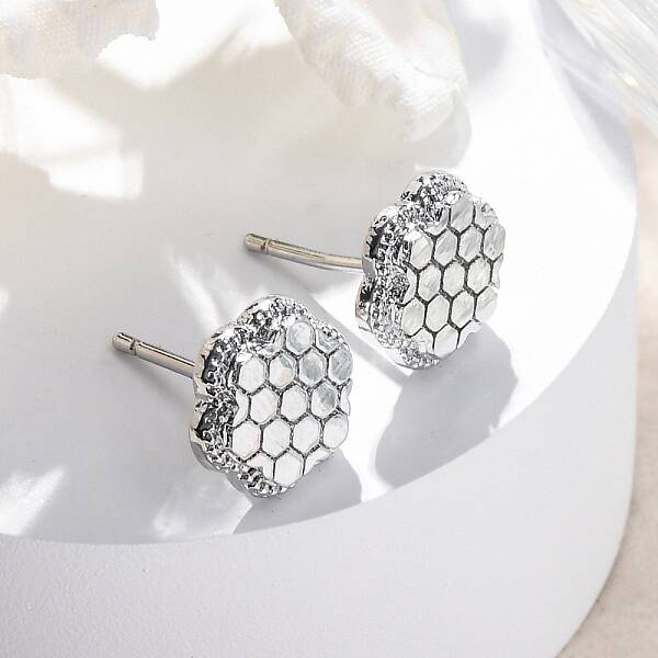 Brass Stud Earrings