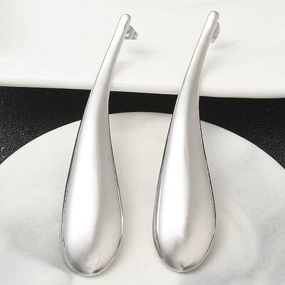 304 Stainless Steel Teardrop Stud Earrings for Women