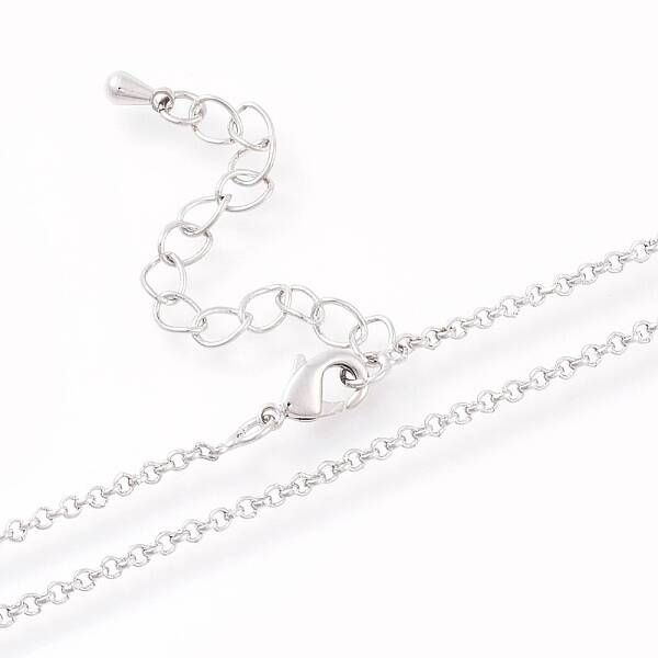 Brass Rolo Chain Necklaces Making