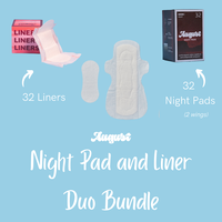 32 Super(Night) Pad and 32 Liner Duo Bundle – Full Coverage Daily Comfort Bundle | Zero-Feel. Organic Cotton. Dissolvable W...