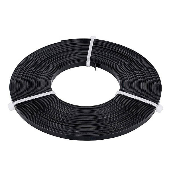 BENECREAT 10m (32FT) 5mm Wide Flat Jewelry Craft Wire 18 Gauge Aluminum Wire for Bezel