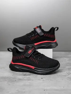 Breathable Mesh Kids Sneakers, Casual Comfortable Sports Running Shoes for Boys & Girls, All-match Round Toe Shoes for Daily ...