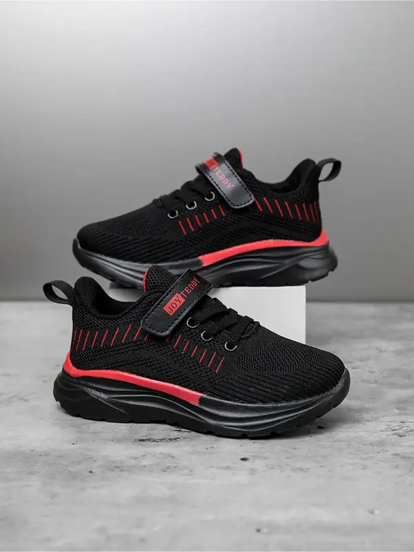 Breathable Mesh Kids Sneakers, Casual Comfortable Sports Running Shoes for Boys & Girls, All-match Round Toe Shoes for Daily ...