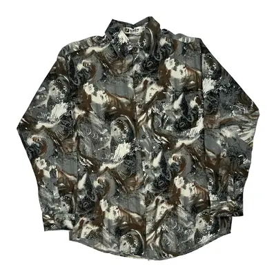 Fziren Patterned Shirt - Medium Multicoloured Polyester