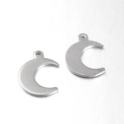 Tarnish Resistant Moon 304 Stainless Steel Pendants