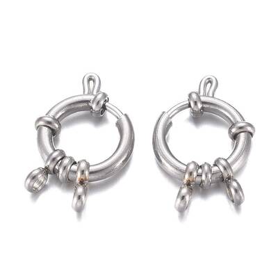 Tarnish Resistant 304 Stainless Steel Spring Ring Clasps