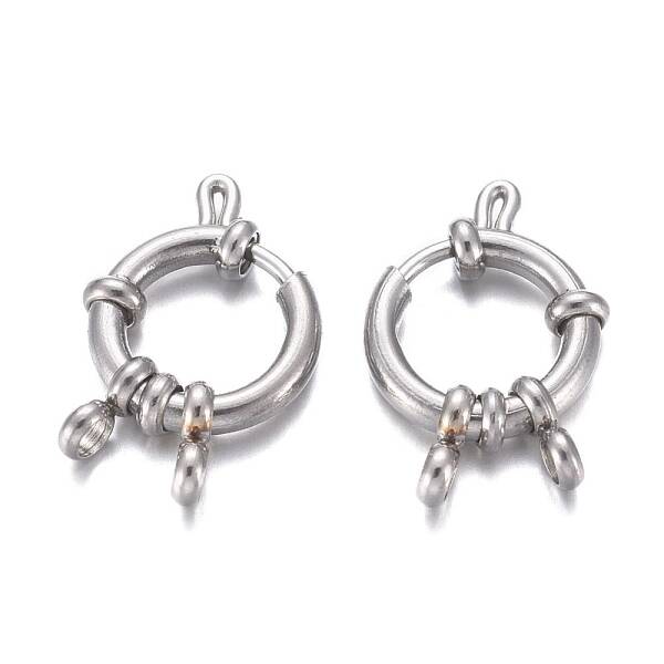 Tarnish Resistant 304 Stainless Steel Spring Ring Clasps