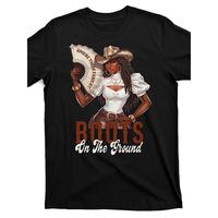 Women's Boots on The Ground Cowgirl Linedance T-Shirt Street Trendy Style Casual Love Lover Tee Comfortable Cotton Round Neck...