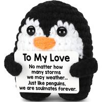 Gifts for Him Her Boyfriend Girlfriend, To My Love Handmade Crochet Penguin Present, Anniversary Wedding Graduation Birthday ...