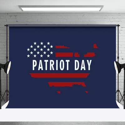 Aperturee Navy Blue Retro American Flag Patriot Day Backdrop | Party Backdrop Decorations | Party Decoration | Backdrop Sunfl...