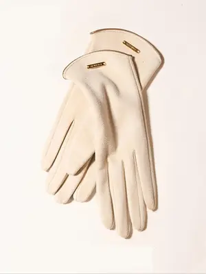 Women's Solid Color Touchscreen Gloves, Fashionable Warm Gloves for Fall & Winter, Elegant All-match Fashion Accessories for ...