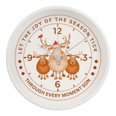 Let the Season Tick - Festive Wall Clock for Your Son