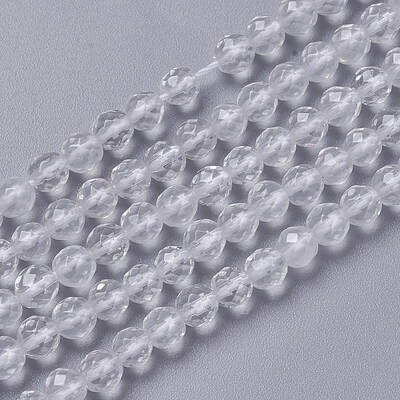 Natural Quartz Crystal Beads Strands
