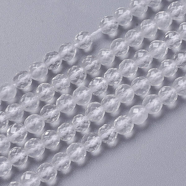 Natural Quartz Crystal Beads Strands