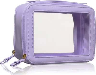 Brushart Accessori Transparent Make-Up Case Makeup Case Purple 1Pcs