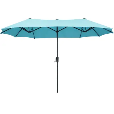 GDY 13 FT Outdoor large Patio Umbrellas with Sun Protection & Easy Crank for Deck Pool For Summer Without Base