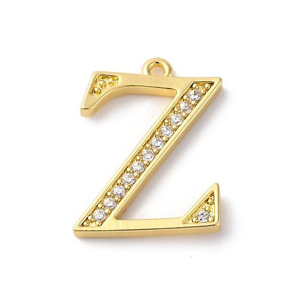 Rack Plating Brass Micro Pave Cubic Zirconia Pendant
