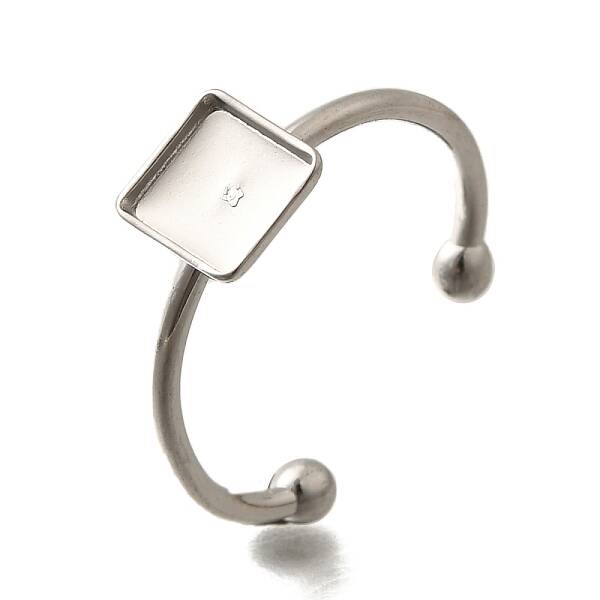 304 Stainless Steel Open Cuff Ring Components