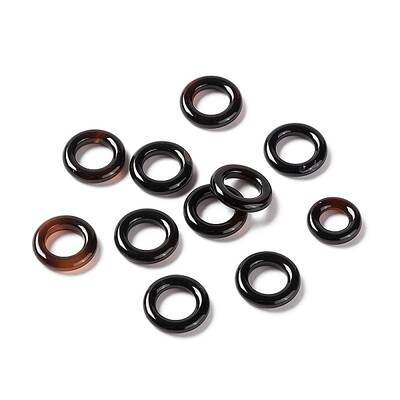 Natural Black Agate Charms