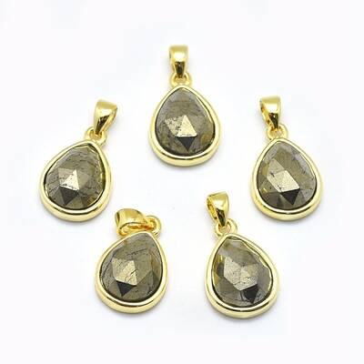 Natural Pyrite Pendants