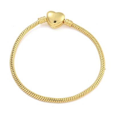 2.5mm Brass European Style Round Snake Chain Bracelets for Jewelry Making