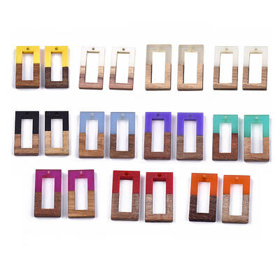Resin & Wood Pendants