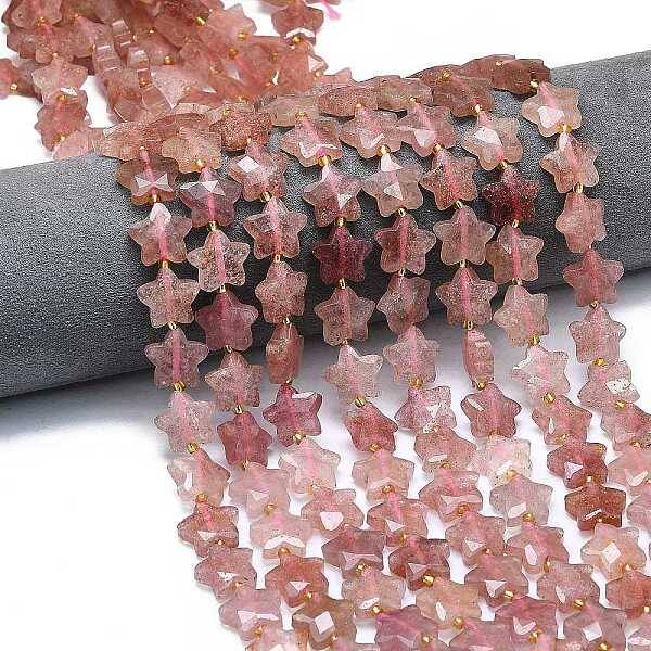 Natural Strawberry Quartz Beads Strands