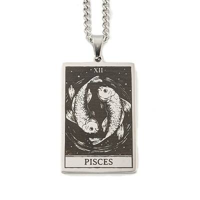 Non-Tarnish 304 Stainless Steel Tarot Pendant Necklaces
