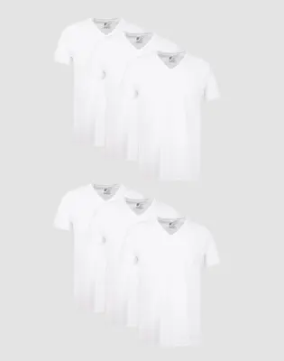 Hanes Men's Undershirt Pack V-neck Moisture-wicking Cotton With Odor Control 6-pack Underwear Multi Comfortable Fit Soft Stre...