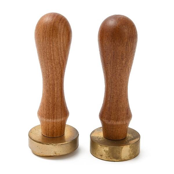 (Defective Closeout Sale: Oxidized)Wood Wax Seal Handles