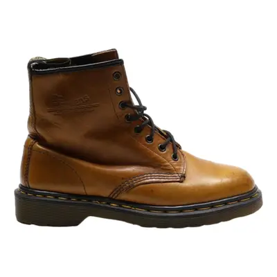 DR MARTENS Made In England Lace-Up Boots Beige Leather Womens UK 4.5