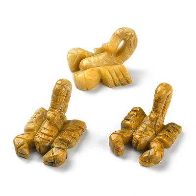 Natural Crazy Agate Carved Healing Scorpion Figurines
