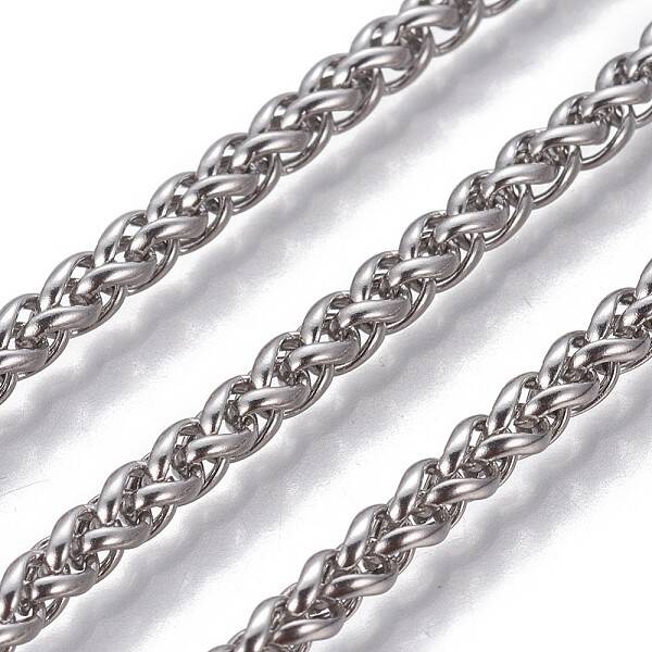 Non-Tarnish 3.28 Feet 304 Stainless Steel Wheat Chains