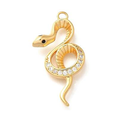 Brass Micro Pave Cubic Zirconia Pendants