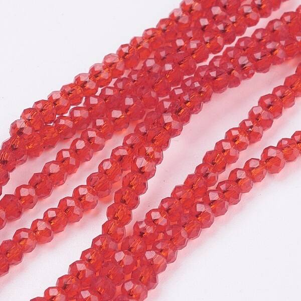 Transparent Glass Beads Strands