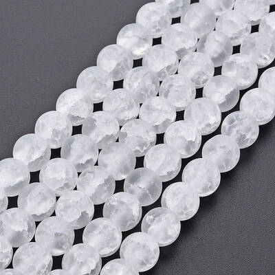 Crackle Glass Beads Strands