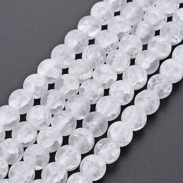 Crackle Glass Beads Strands
