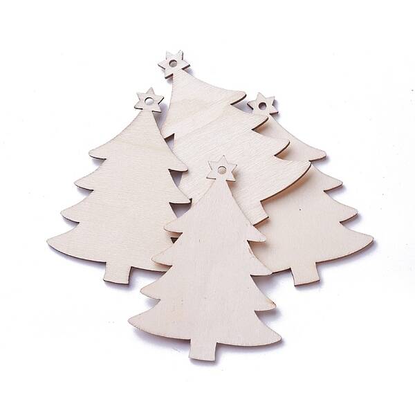 Undyed Wood Pendants