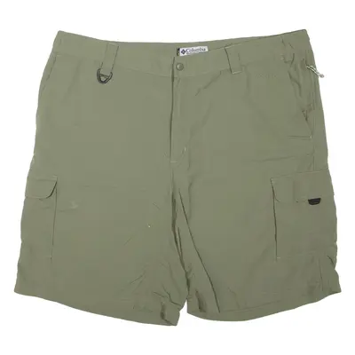 COLUMBIA Mens Cargo Shorts Green XL W40