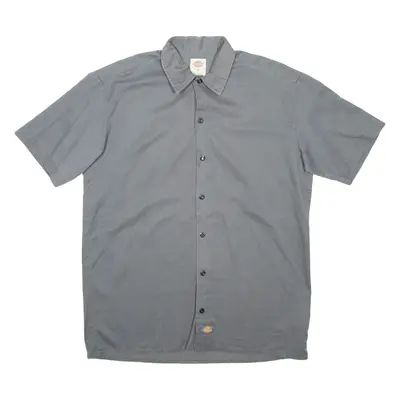 DICKIES Mens Plain Shirt Grey M