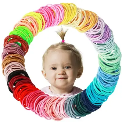 Halloween Special! 200PCS No Crease Hair Ties – Elastic Ponytail Holders for Baby Girls, Infants & Toddlers | Hair Accessor...