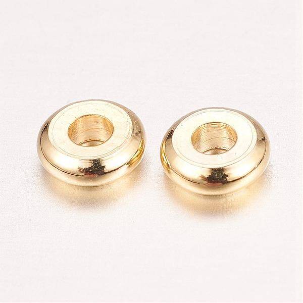 Real 18K Gold Plated Brass Spacer Beads