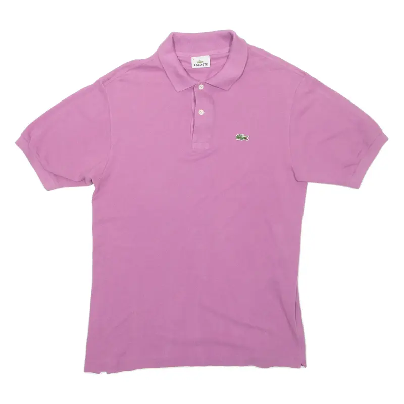 LACOSTE Mens Polo Shirt Purple M