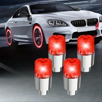 Car Tire Valve Stem Light, 4 Counts Rechargeable Car Tire Valve Stem Light, Easy To Install, Car Wheel Hub Decorative Light, ...