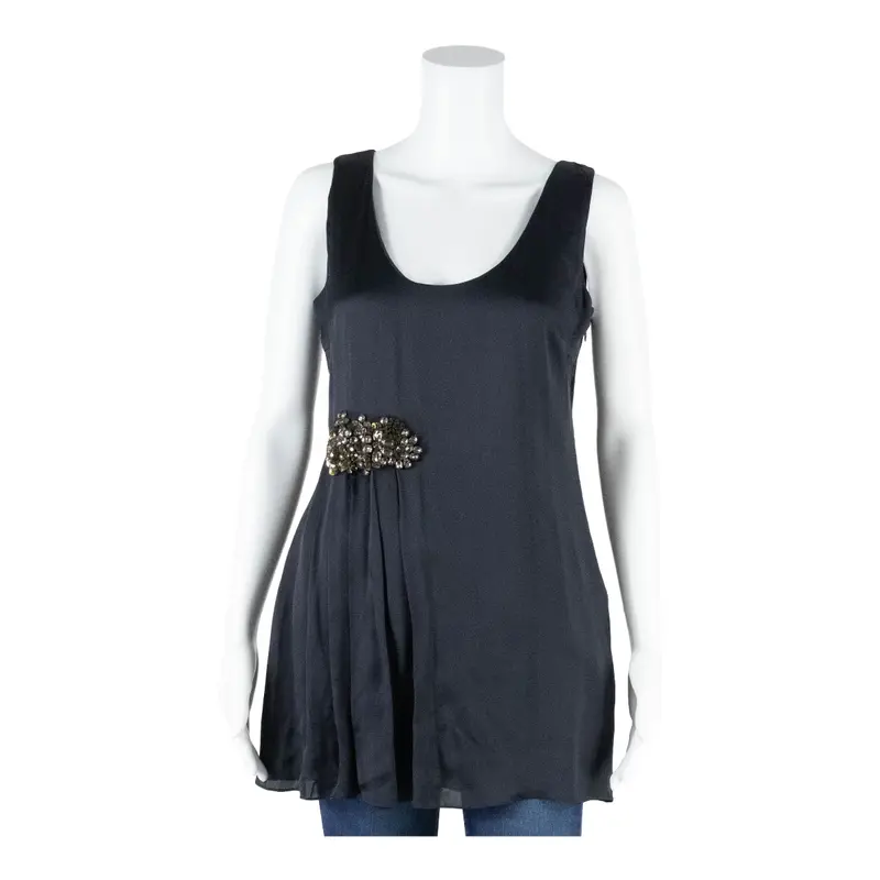 TED BAKER Blouse Blue Sleeveless Womens UK 6