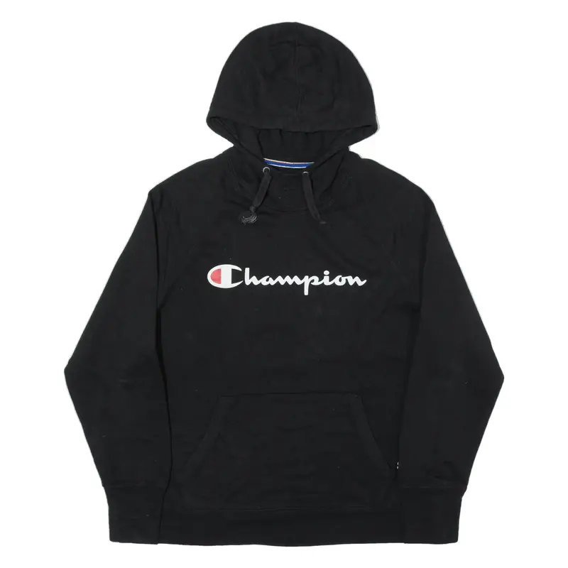 CHAMPION Hoodie Black Pullover Womens L