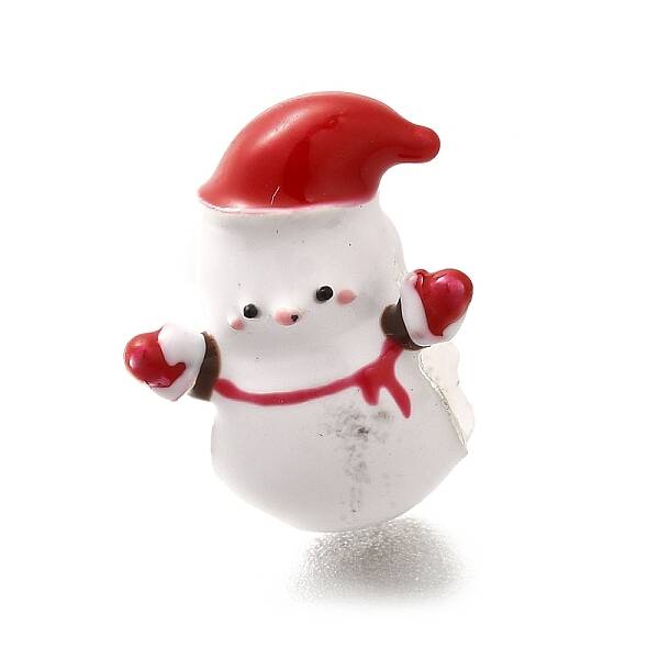 Christmas Brass Enamel European Beads